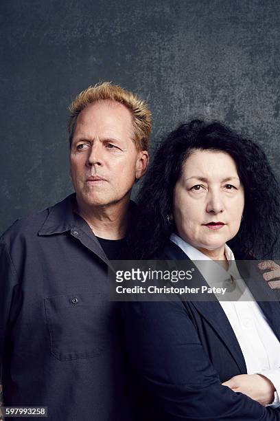 Mickey Rooney's son Mark Rooney is photographed with his wife Charlene Rooney for The Hollywood Reporter on October 7, 2015 in Los Angeles,...