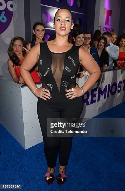 Blue Carpet" -- Pictured: Dascha Polanco arrives at the 2016 Premios Tu Mundo at the American Airlines Arena in Miami, Florida on August 25, 2016 --