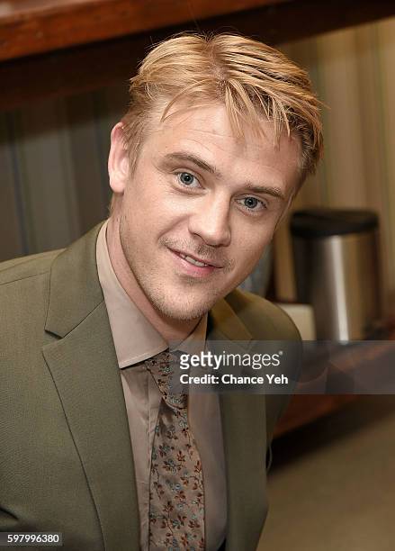 Boyd Holbrook attends AOL Build to discuss season 2 of Netflix's "Narcos" at AOL HQ on August 30, 2016 in New York City.