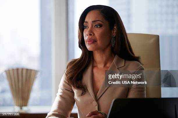The Hand That Feeds You" Episode 609 -- Pictured: Gina Torres as Jessica Pearson --