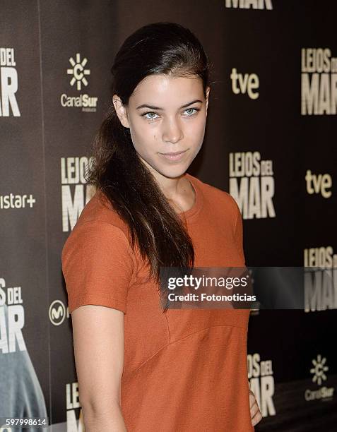 Patricia Penalver attends the 'Lejos del Mar' premiere at Palafox cinema on August 30, 2016 in Madrid, Spain.