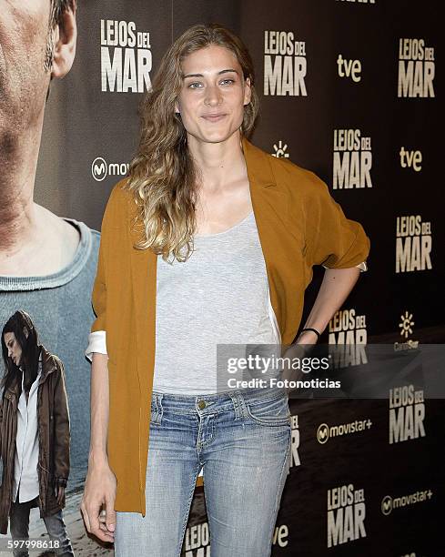 Marta Belmonte attends the 'Lejos del Mar' premiere at Palafox cinema on August 30, 2016 in Madrid, Spain.