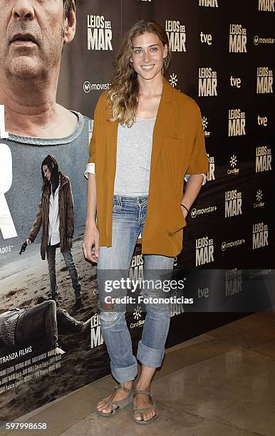 Marta Belmonte attends the 'Lejos del Mar' premiere at Palafox cinema on August 30, 2016 in Madrid, Spain.