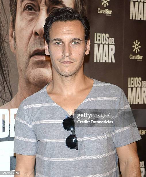 Enric Sales attends the 'Lejos del Mar' premiere at Palafox cinema on August 30, 2016 in Madrid, Spain.