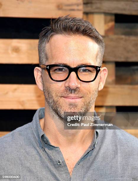 Actor Ryan Reynolds attends The One Tree Initiative Celebration at The Highline on August 30, 2016 in New York City.