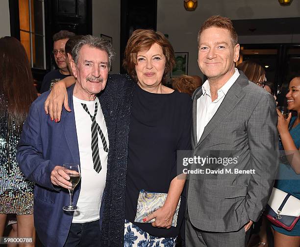 Gawn Grainger, Greta Scacchi and Kenneth Branagh attend the press night party for "The Entertainer", the final production in The Kenneth Branagh...