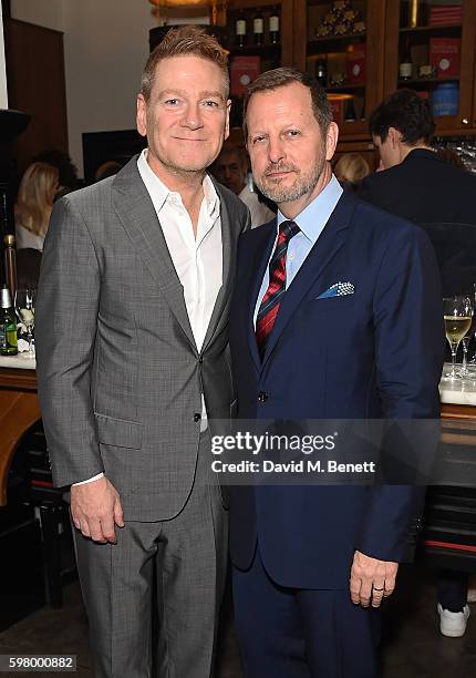 Kenneth Branagh and Rob Ashford attend the press night party for "The Entertainer", the final production in The Kenneth Branagh Theatre Company's...