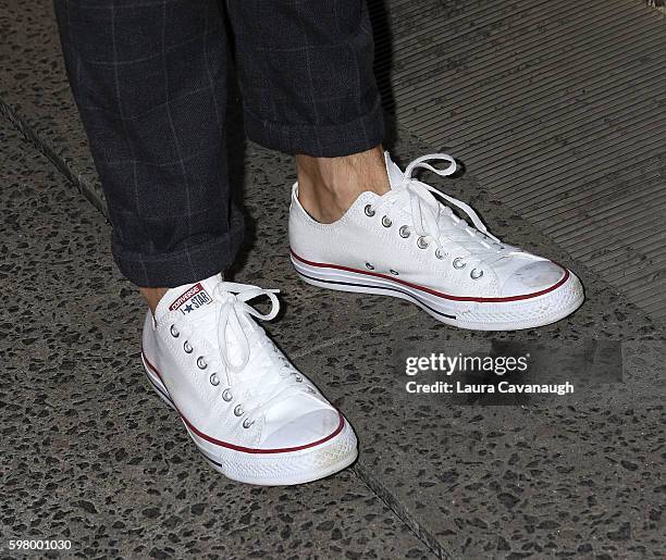 Ryan Reynolds, shoe detail, attends The One Tree Initiative Celebration at The Highline on August 30, 2016 in New York City.