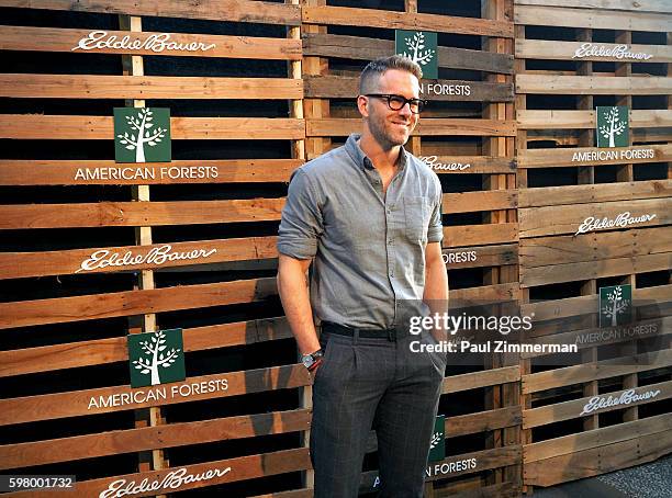 Actor Ryan Reynolds attends The One Tree Initiative Celebration at The Highline on August 30, 2016 in New York City.