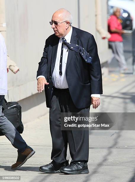 Ben Stein is seen on August 30, 2016 arriving at Jimmy Kimmel Live in Los Angeles, CA.