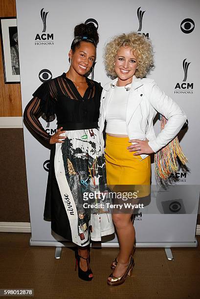 Alicia Keys and Cam attend the 10th Annual ACM Honors at the Ryman Auditorium on August 30, 2016 in Nashville, Tennessee.