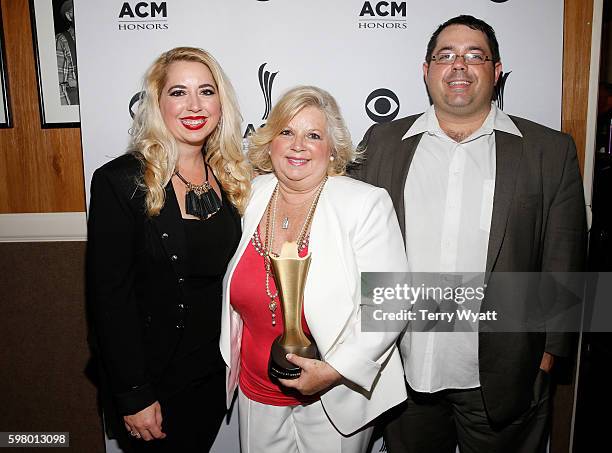 Family of honoree Jeff Walker attends the 10th Annual ACM Honors at the Ryman Auditorium on August 30, 2016 in Nashville, Tennessee.