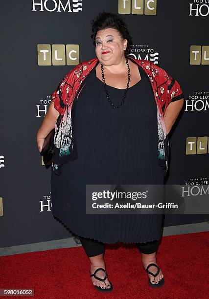 Actress Trisha Rae Stahl arrives at the screening of 'Too Close to Home' at The Paley Center for Media on August 16, 2016 in Beverly Hills,...