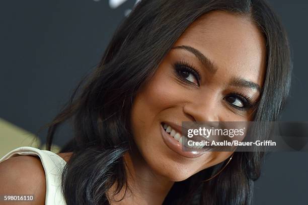 Actress Ashley Love-Mills arrives at the screening of 'Too Close to Home' at The Paley Center for Media on August 16, 2016 in Beverly Hills,...