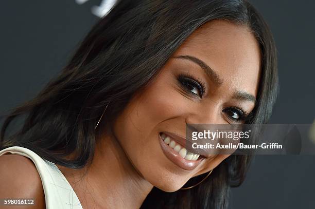 Actress Ashley Love-Mills arrives at the screening of 'Too Close to Home' at The Paley Center for Media on August 16, 2016 in Beverly Hills,...