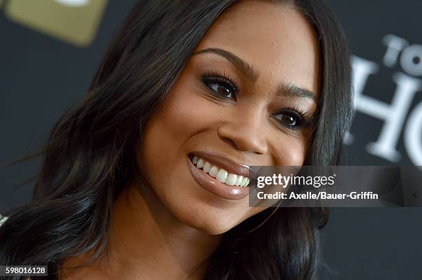 Actress Ashley Love-Mills arrives at the screening of 'Too Close to Home' at The Paley Center for Media on August 16, 2016 in Beverly Hills,...