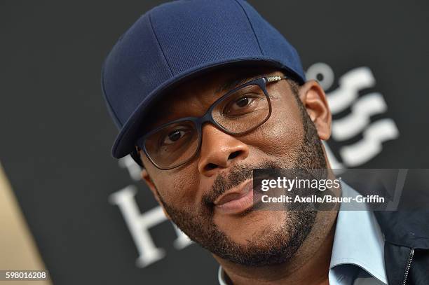 Director Tyler Perry arrives at the screening of 'Too Close to Home' at The Paley Center for Media on August 16, 2016 in Beverly Hills, California.