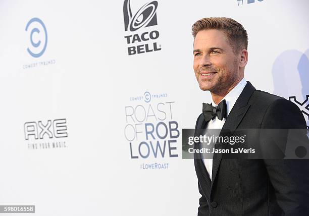 Actor Rob Lowe attends the Comedy Central Roast of Rob Lowe at Sony Studios on August 27, 2016 in Los Angeles, California.