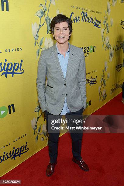 Creator/actress Tig Notaro attends the premiere of Amazon's new series 'One Mississippi' at The London West Hollywood on August 30, 2016 in West...