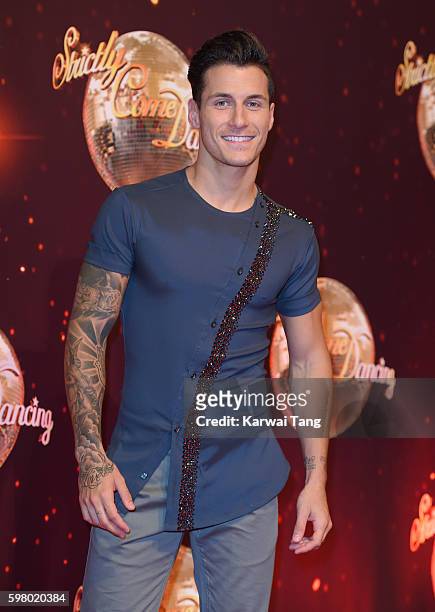 Gorka Marquez arrives for the Red Carpet Launch of 'Strictly Come Dancing 2016' at Elstree Studios on August 30, 2016 in Borehamwood, England.