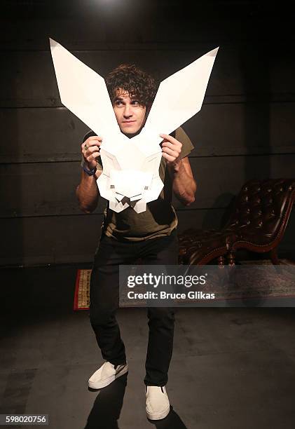 Darren Criss is the latest actor to perform in the new play "White Rabbit Red Rabbit" at The Westside Theatre on August 30, 2016 in New York City.