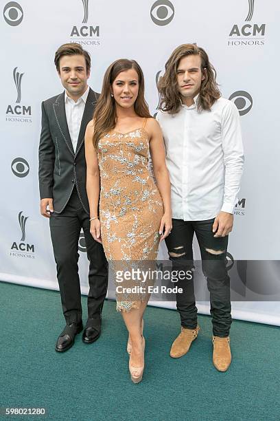 The Band Perry attends the 10th Annual ACM Honors at Ryman Auditorium on August 30, 2016 in Nashville, Tennessee.