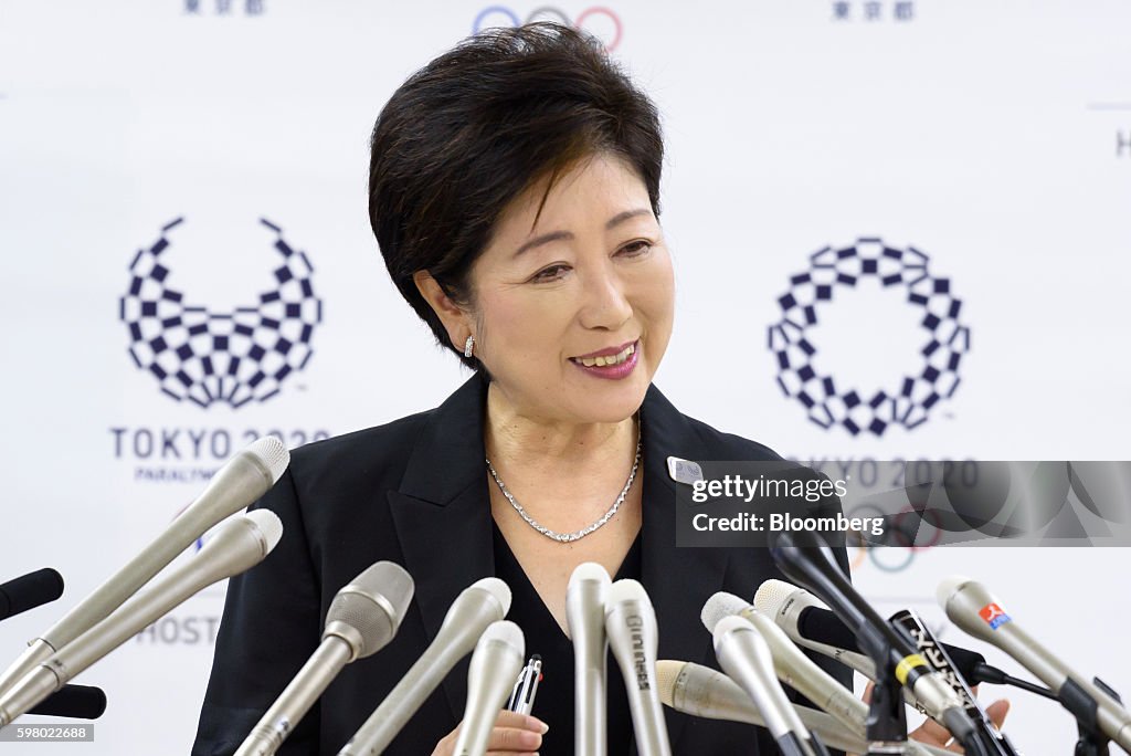 Tokyo Governor Yuriko Koike News Conference