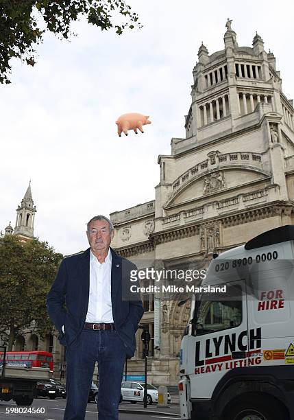 Nick Mason attends a photocall as the first ever Pink Floyd exhibition in the UK is announced at Victoria & Albert Museum on August 31, 2016 in...