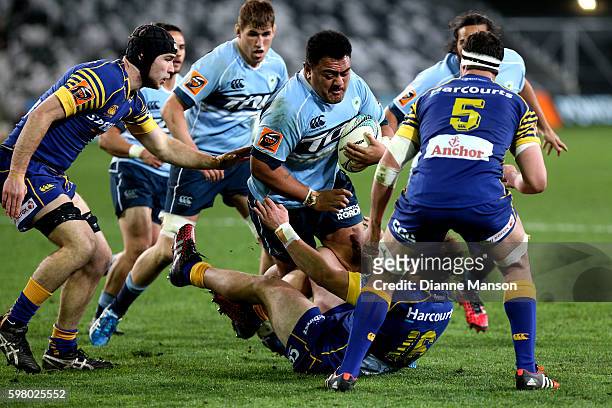 Phil Kite of Northland on the charge during the round three Mitre 10 Cup match between Otago and Northland at Forsyth Barr Stadium on August 31, 2016...
