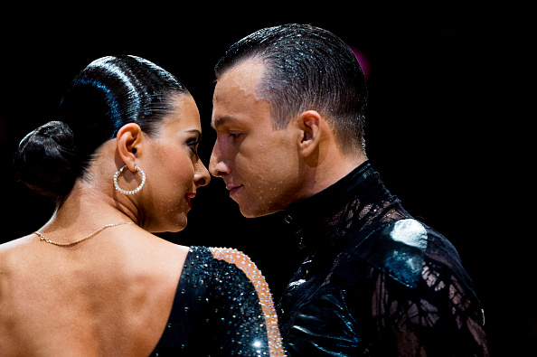 Yulia Stepanova Rammstein Pavel Golubev and Yulia Stepanova of Estonia during the WDSF... News ...
