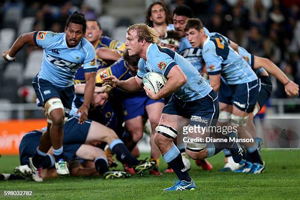 Matt Maitch of Northland makes a break during the round three Mitre 10 Cup match between Otago and Northland at Forsyth Barr Stadium on August 31,...