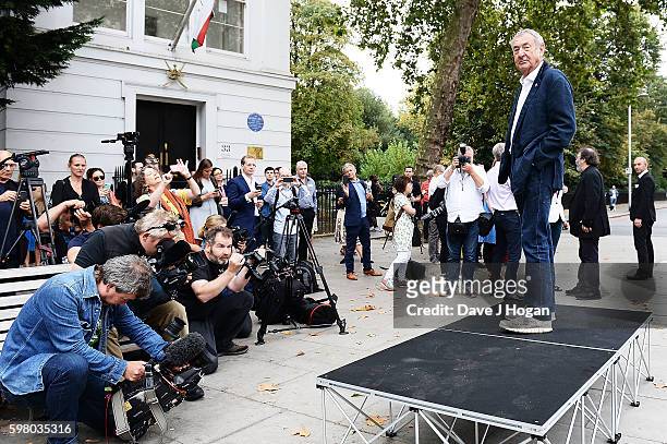 Nick Mason attends the announcement of "Their Mortal Remains" a Pink Floyd exhibition on from 13 May to 1 October 2017 at The V&A on August 31, 2016...