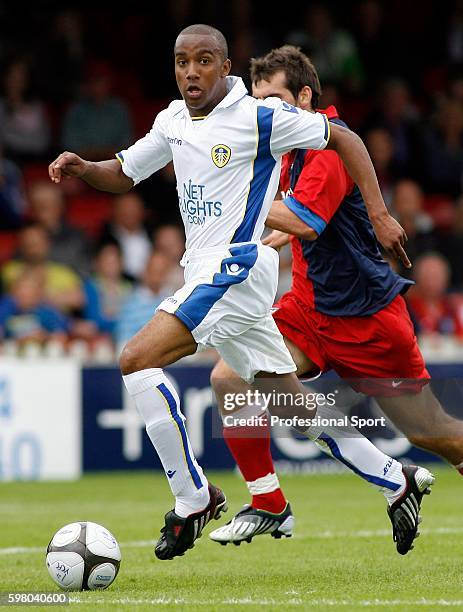 Fabian Delph of Leeds United in action during the Pre Season Friendly Match between York City and Leeds United at Kitkat Crescent in York on 12th...