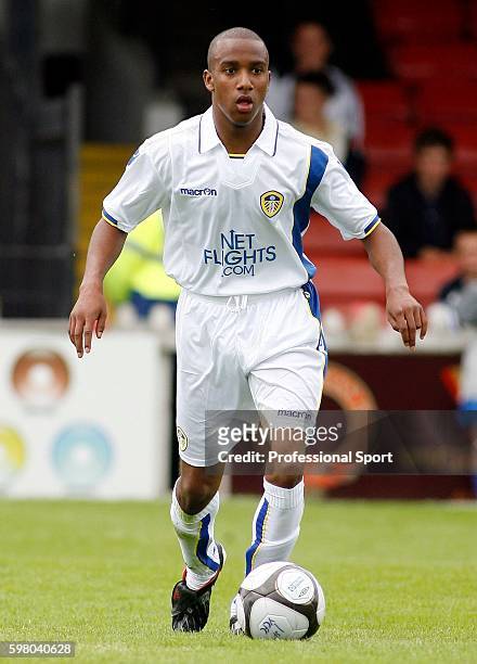 Fabian Delph of Leeds United in action during the Pre Season Friendly Match between York City and Leeds United at Kitkat Crescent in York on 12th...