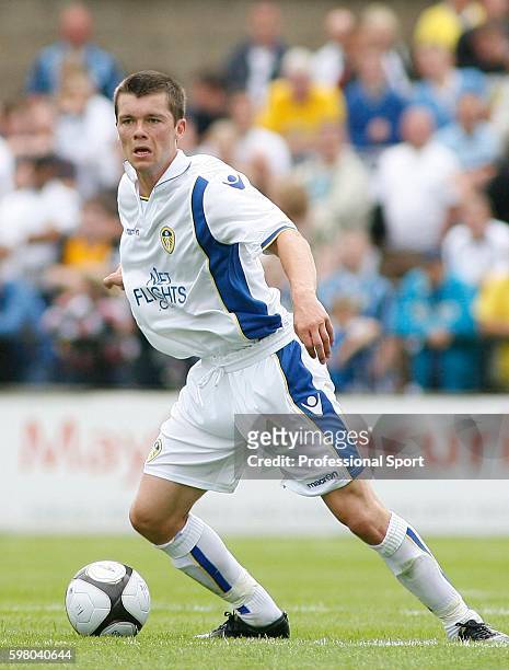 Johnny Howson of Leeds United in action during the Pre Season Friendly Match between York City and Leeds United at Kitkat Crescent in York on 12th...