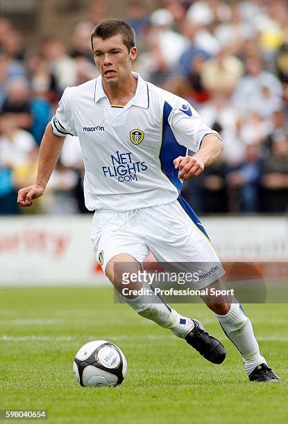 Johnny Howson of Leeds United in action during the Pre Season Friendly Match between York City and Leeds United at Kitkat Crescent in York on 12th...