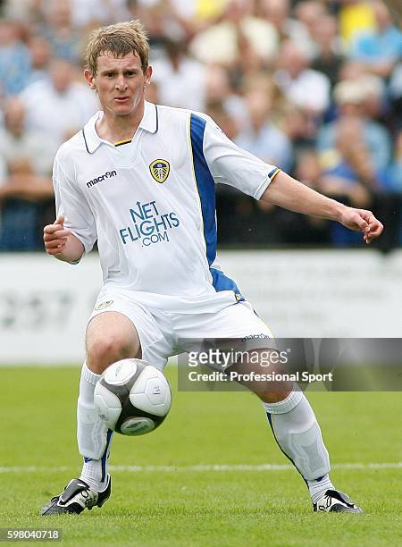 Tom Lees of Leeds United in action during the Pre Season Friendly Match between York City and Leeds United at Kitkat Crescent in York on 12th July...
