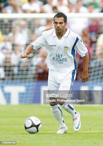 Jason Crowe of Leeds United in action during the Pre Season Friendly Match between York City and Leeds United at Kitkat Crescent in York on 12th July...