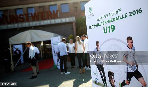 Overview about the location outside prior the Fritz-Walter-Medal Awarding Ceremony on August 31, 2016 in Moenchengladbach, Germany.