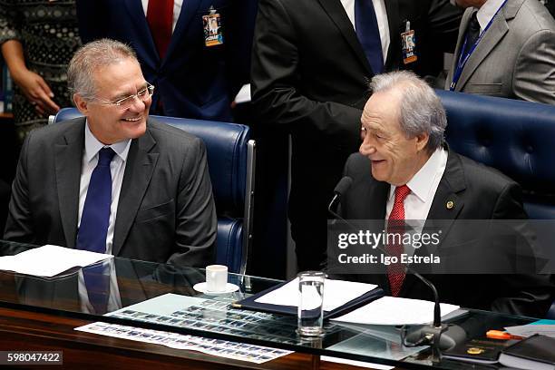 President of the Senate Renan Calheiros and Enrique Ricardo Lewandowski , president of the Supreme Court and for purposes of impeachment proceedings...