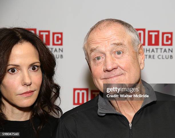Mary-Louise Parker and Denis Arndt attend the 'Heisenberg' Cast Photocall at the Manhattan Theater Club on August 31, 2016 in New York City.