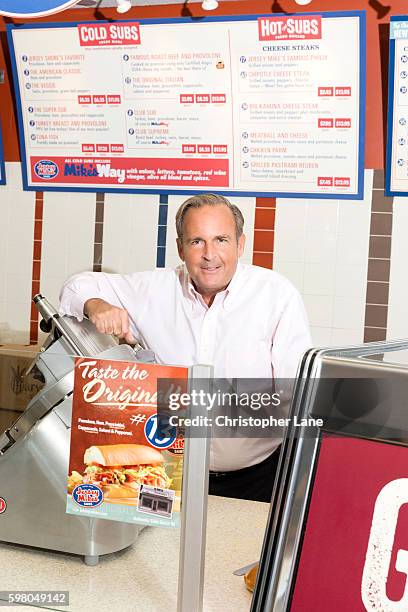 Founder and CEO of Jersey Mike's, Peter Cancro is photographed for New Jersey Monthly on March 30, 2016 in Point Pleasant Beach, New Jersey.