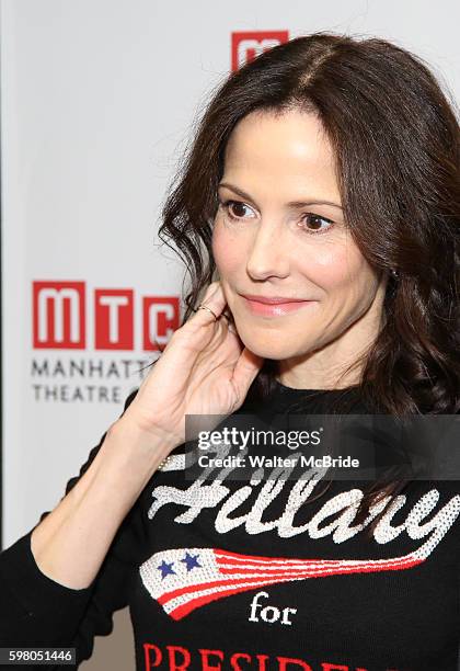 Mary-Louise Parker attends the 'Heisenberg' Cast Photocall at the Manhattan Theater Club on August 31, 2016 in New York City.