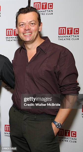 Playwright Simon Stephens attends the 'Heisenberg' Cast Photocall at the Manhattan Theater Club on August 31, 2016 in New York City.