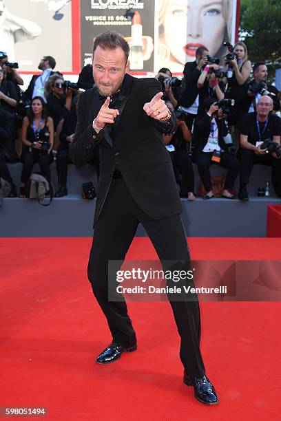 Francesco Facchinetti attends the opening ceremony and premiere of 'La La Land' during the 73rd Venice Film Festival at Sala Grande on August 31,...