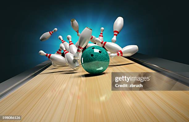 bowling. - bowling pin images stock pictures, royalty-free photos & images