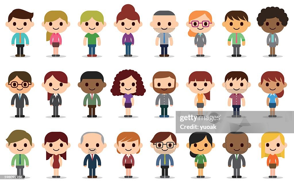 Business people avatars