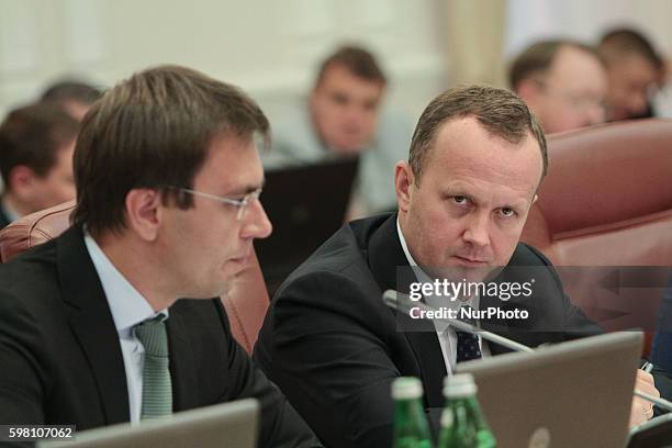 Minister of Ecology and Natural Resources of Ukraine OSTAP SEMERAK attends the meeting of Government. The Government of Ukraine supported the Concept...