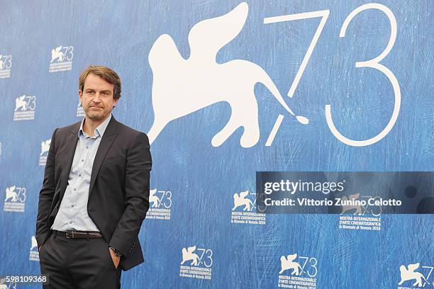 Venezia 73' jury member Lorenzo Vigas attends the photocall of the jury during the 73rd Venice Film Festival on August 31, 2016 in Venice, Italy.