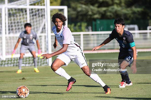 Vincent Marcel of France during the international friendly u20 match between France and Japan at Centre National du Football on August 31, 2016 in...